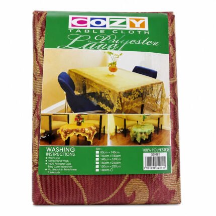 Al Rehman Premium Decorative Polyester Lace Tablecloth for Dining Table