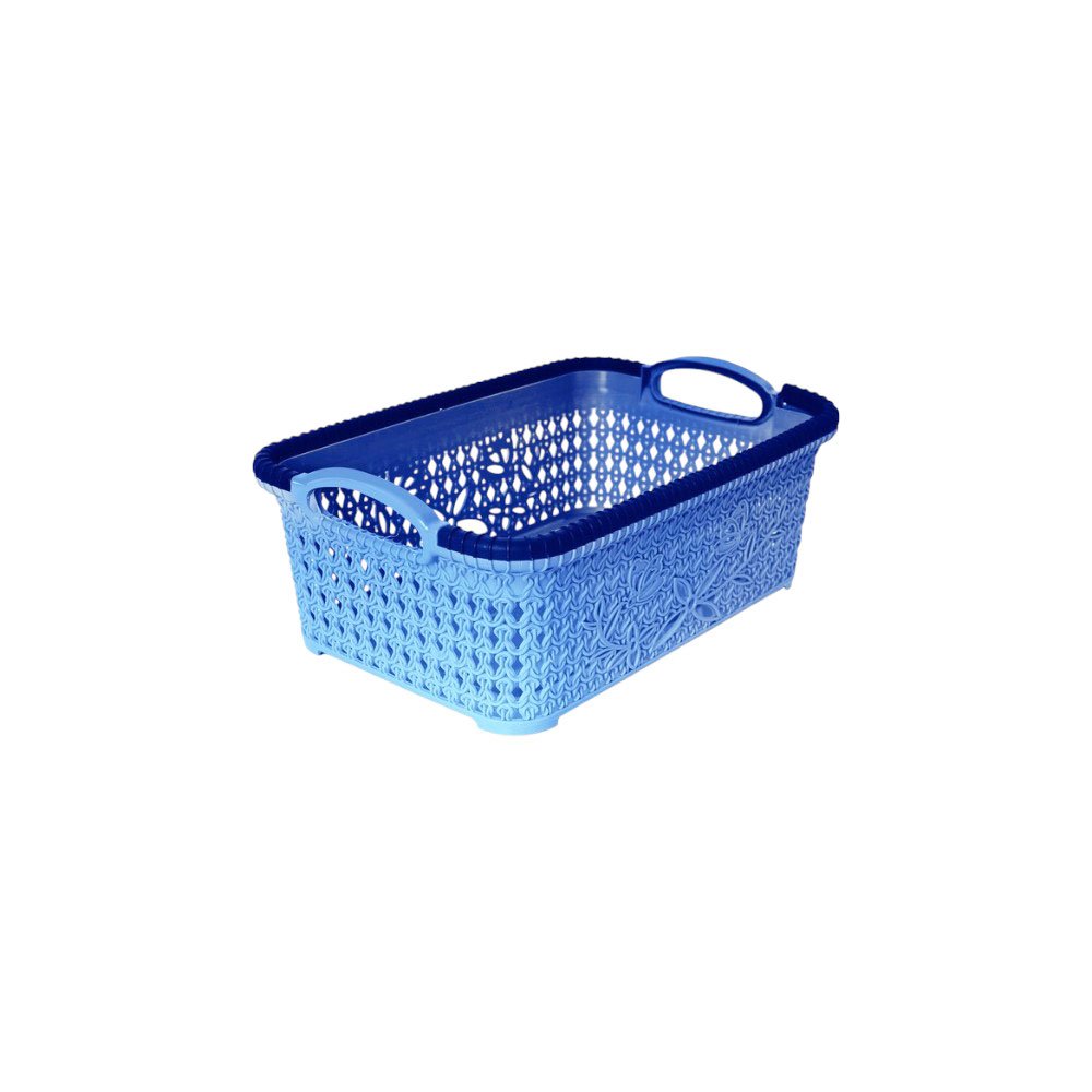 Multipurpose Plastic Storage Basket Box Container with Handles for Kitchen and Bathroom - Image 2