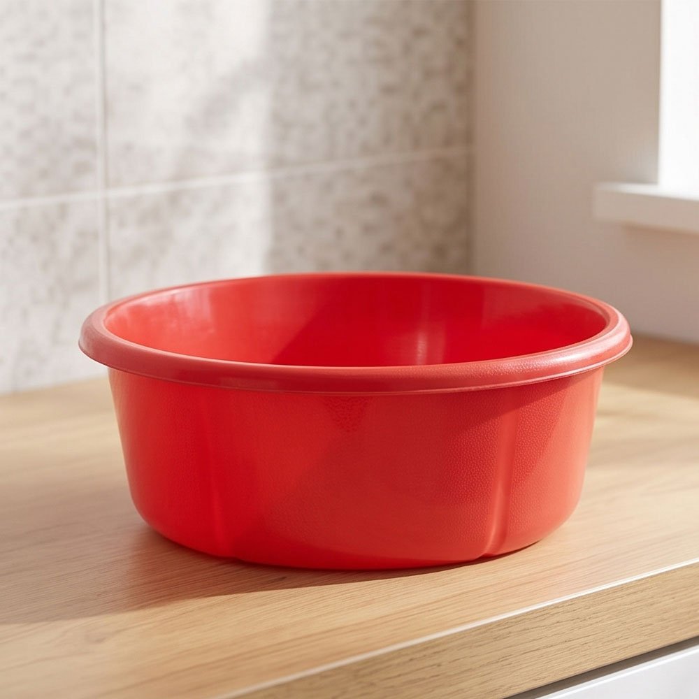 Al Andalus Carmen Round Plastic Laundry Basin Size 3Heavy Duty Multi Purpose Household - Image 2