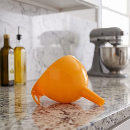 Al Andalus Plastic Kitchen Funnel With Hanging Loop For Liquid Transfer