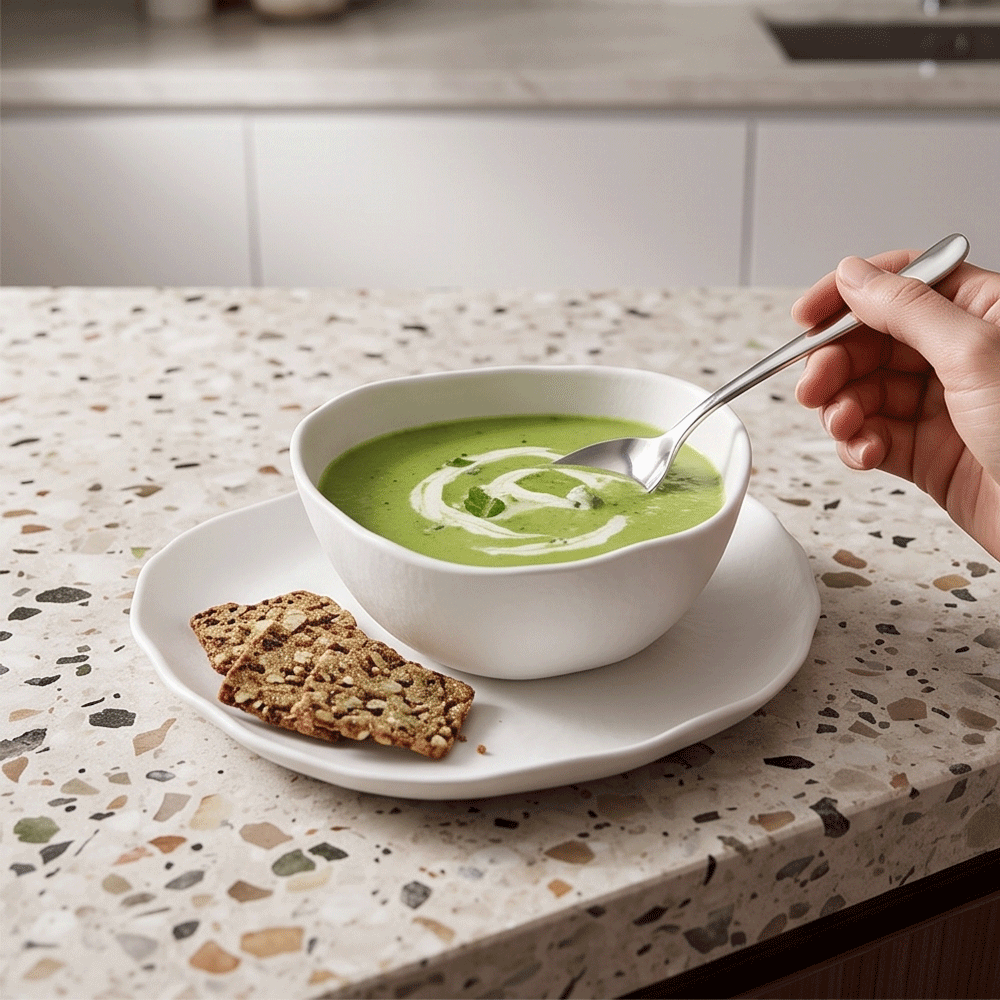 Purple and white porcelain serving dishes and bowls set - 25 pieces - Image 12