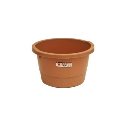 Major Plastic Round Plate Size 1 Multi-Purpose Brown