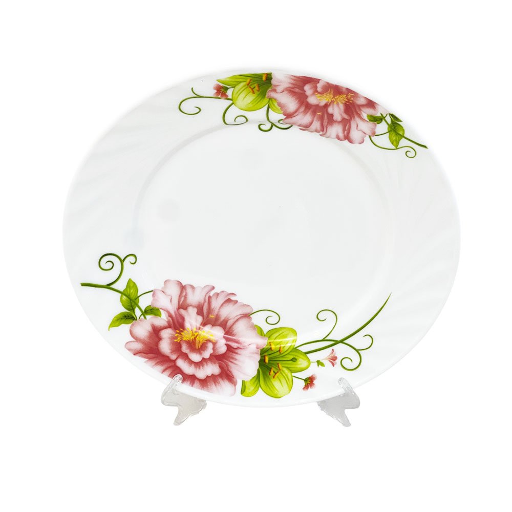58 Piece Luxury Opal Dinnerware Set Elegant Floral Pattern Dining Tableware - Image 4