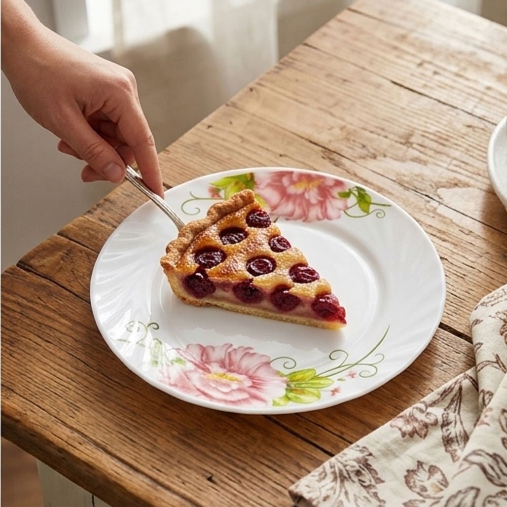 58 Piece Luxury Opal Dinnerware Set Elegant Floral Pattern Dining Tableware - Image 8