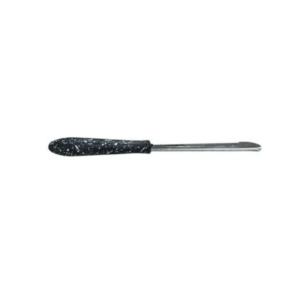 Stainless Steel Vegetable Corer Tool with Serrated Edge & Granite Style Handle
