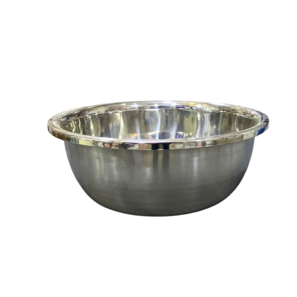 Stainless Steel Deep Mixing Bowl for Dough Kneading and Salad Prep - Image 3