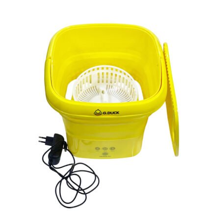 Portable Mini Folding Washing Machine with Spin Dryer Basket for Baby Clothes