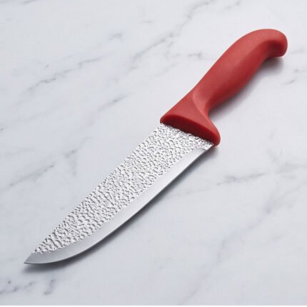 Hammered Stainless Steel Kitchen Chef Knife Non Stick Blade Ergonomic Handle