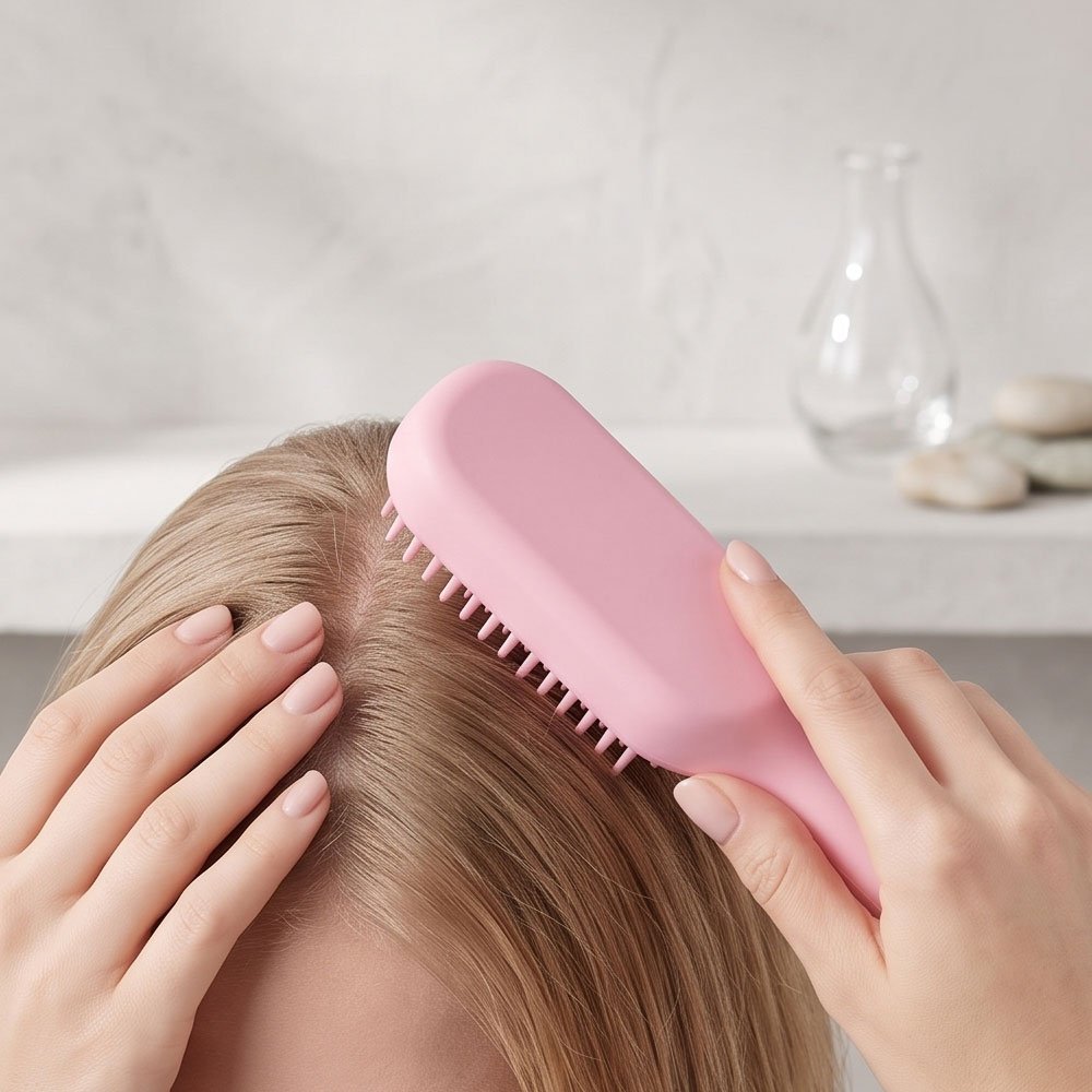 Silicone Scalp Massager and Shampoo Brush for Deep Cleaning and Hair Care - Image 5
