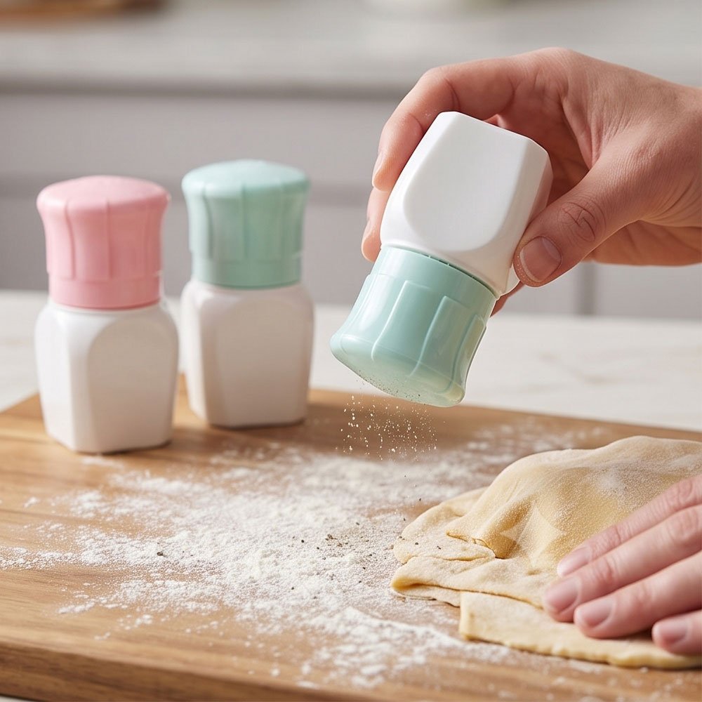 Modern 2-Piece Plastic Salt and Pepper Shakers Set for Kitchen and Dining - Image 2