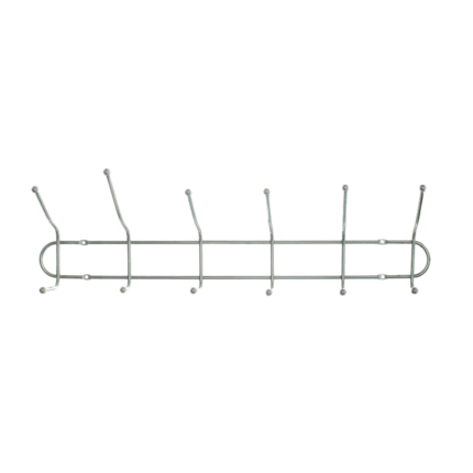 12 Hook Wall Mounted Stainless Steel Coat Hanger Rack for Clothes Towels Keys