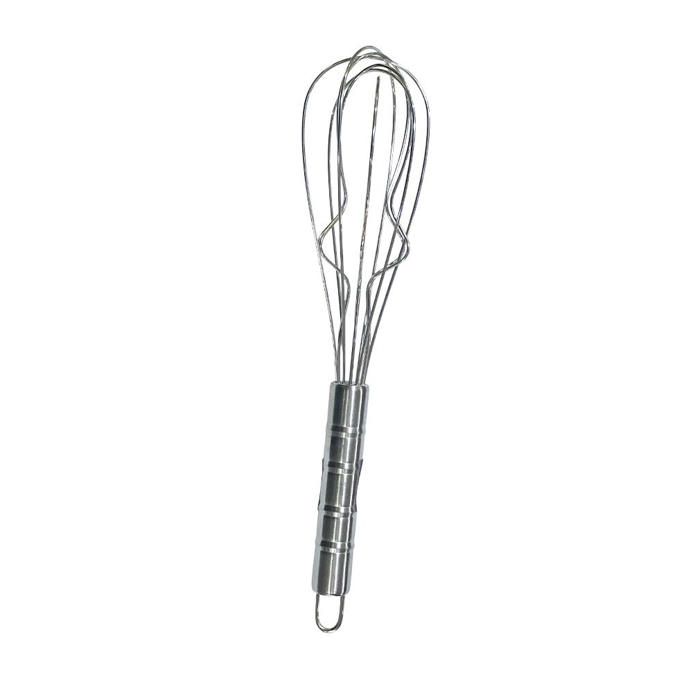 Stainless Steel Egg Whisk Handheld Wave Zigzag Wire Balloon Kitchen Beater - Image 4