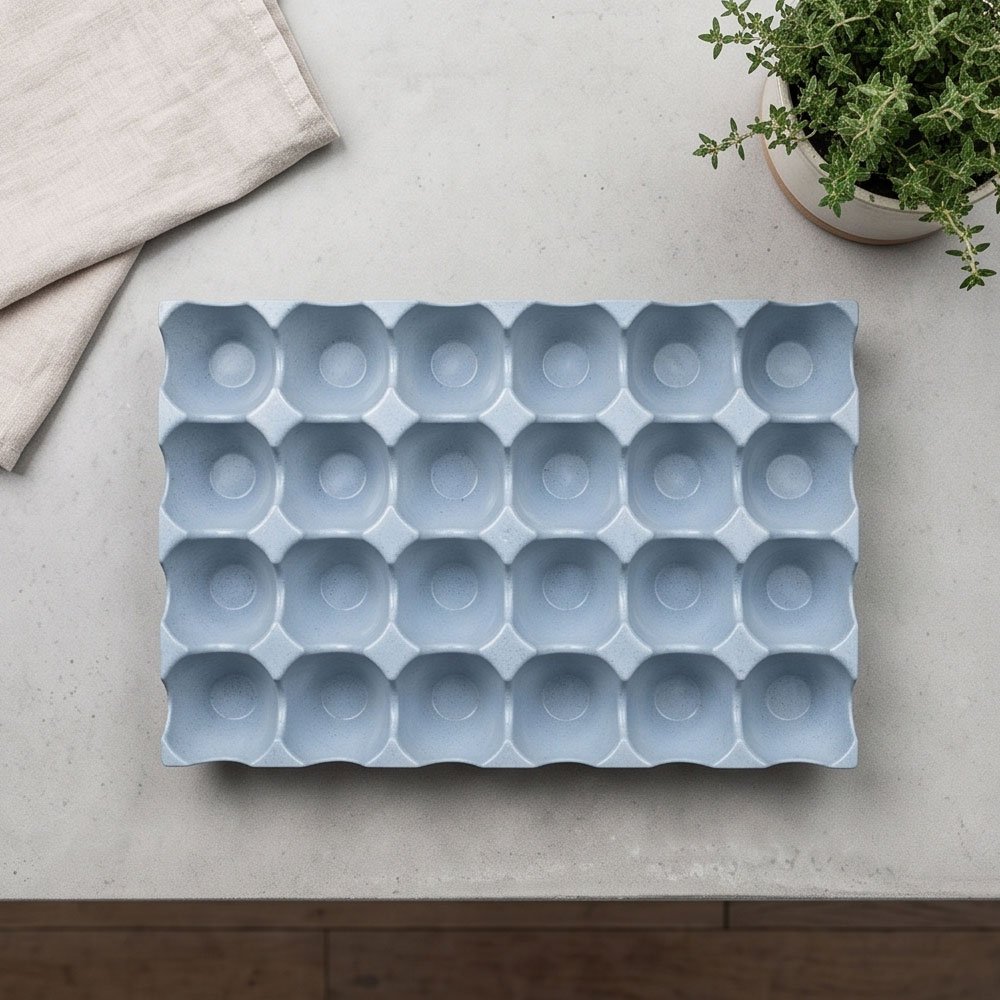 Refrigerator Egg Holder Storage Organizer Tray Container Box 24 Eggs Grey - Image 5