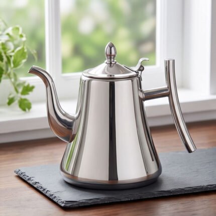 2 Liter Stainless Steel Gooseneck Tea Kettle with Connected Lid & Handle