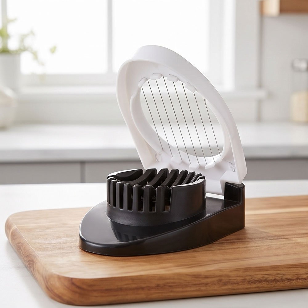 Stainless Steel Wire Egg Slicer Handheld Cutter for Hard Boiled Eggs Fruit - Image 2