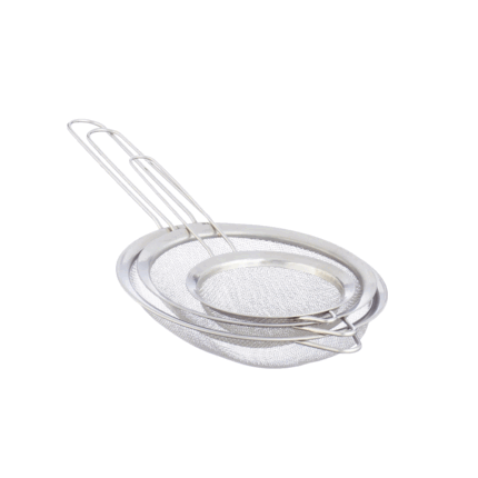 3 Piece Stainless Steel Fine Mesh Strainer Set Sieve Colander with Handles