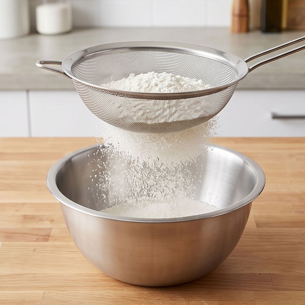 3 Piece Stainless Steel Fine Mesh Strainer Set Sieve Colander with Handles - Image 5