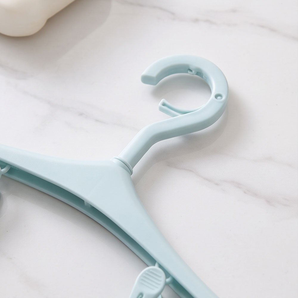 Multipurpose Plastic Hanger Dryer with 8 Pegs Clips for Socks and Innerwear - Image 3