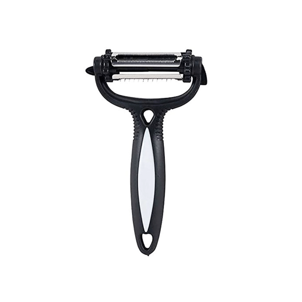3 in 1 Rotary Vegetable Peeler Stainless Steel Blades Julienne & Slicing Tool
