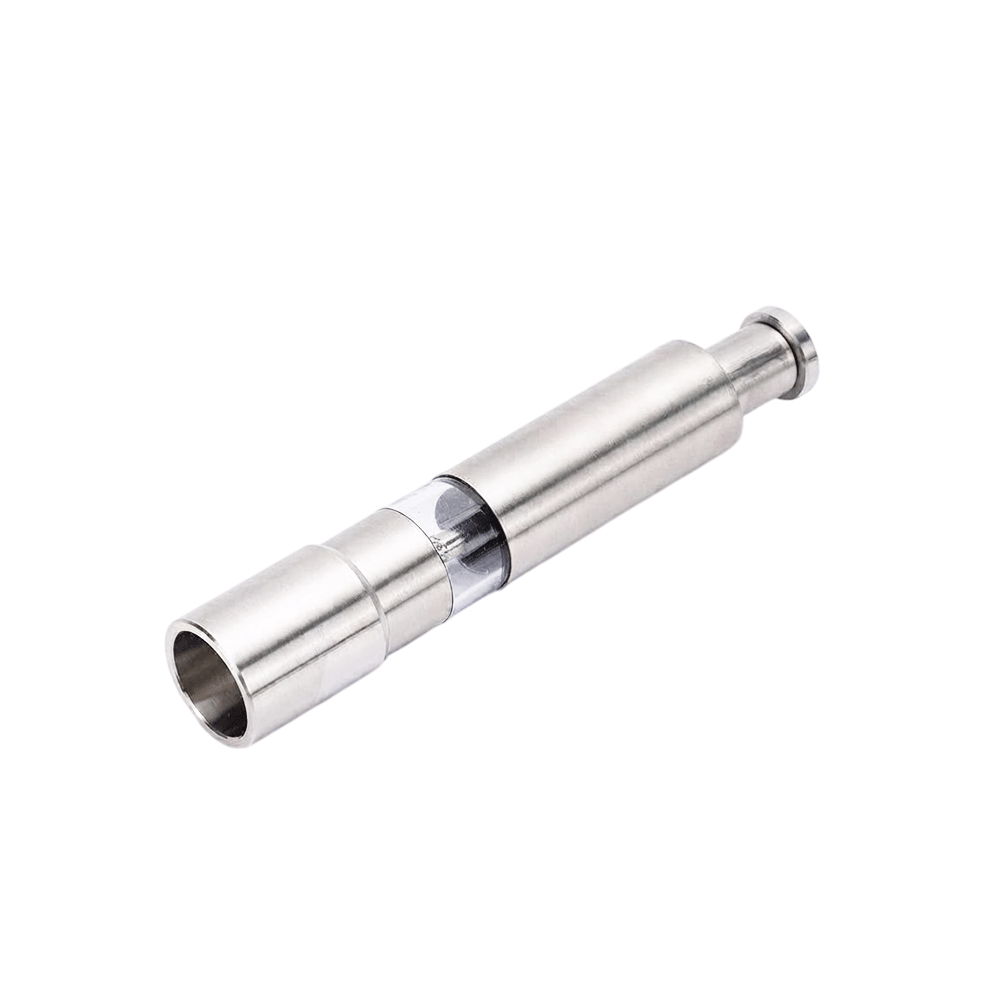 Stainless Steel One Hand Push Button Pepper Mill Salt Grinder with Acrylic Window