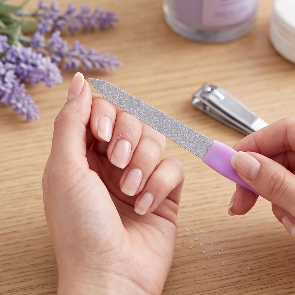 6 Pieces Purple Nail Grooming Manicure Pedicure Kit Set with Clippers and Scissors - Image 4