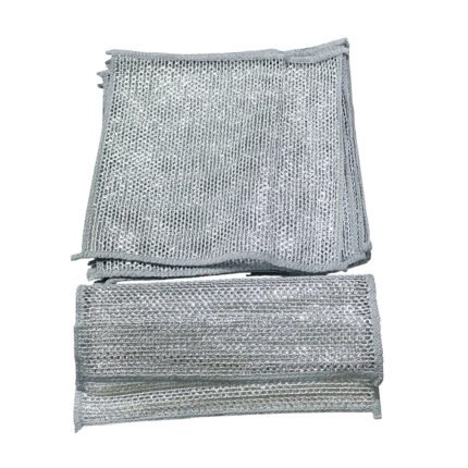 12 Pcs Multipurpose Wire Dishwashing Rags Non-Scratch Scrubbing Cloths