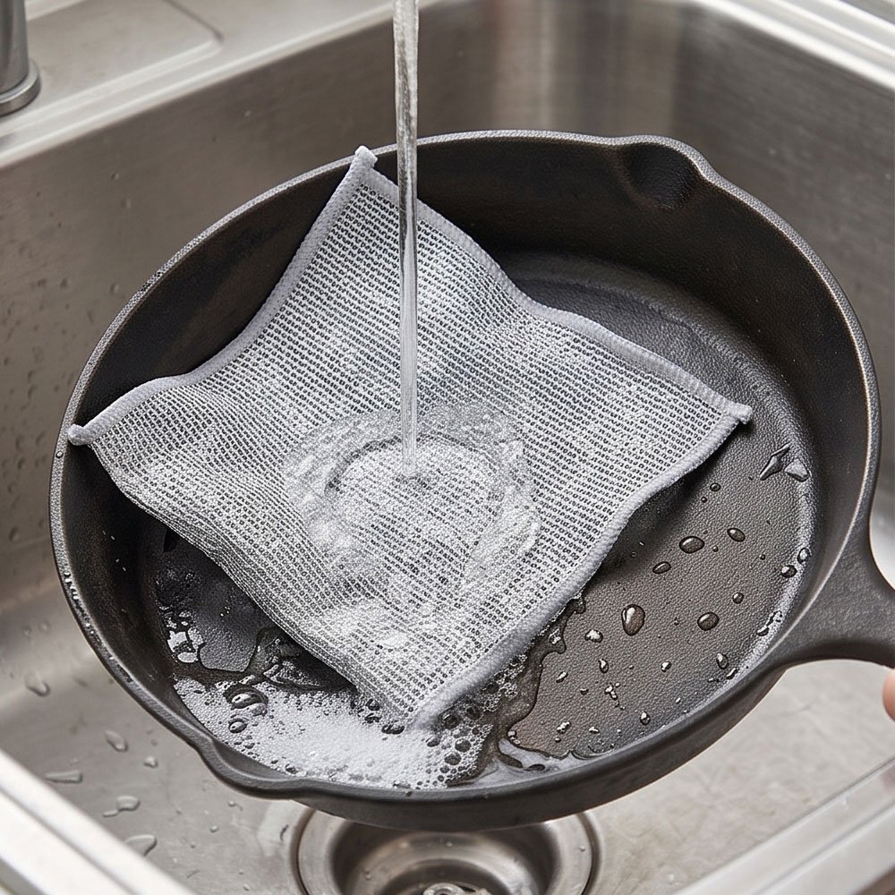12 Pcs Multipurpose Wire Dishwashing Rags Non-Scratch Scrubbing Cloths - Image 3