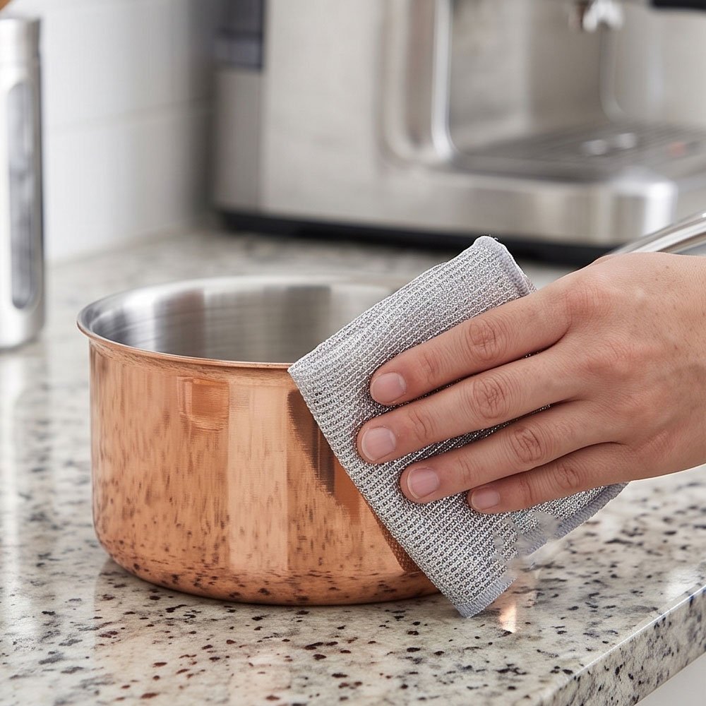 12 Pcs Multipurpose Wire Dishwashing Rags Non-Scratch Scrubbing Cloths - Image 2
