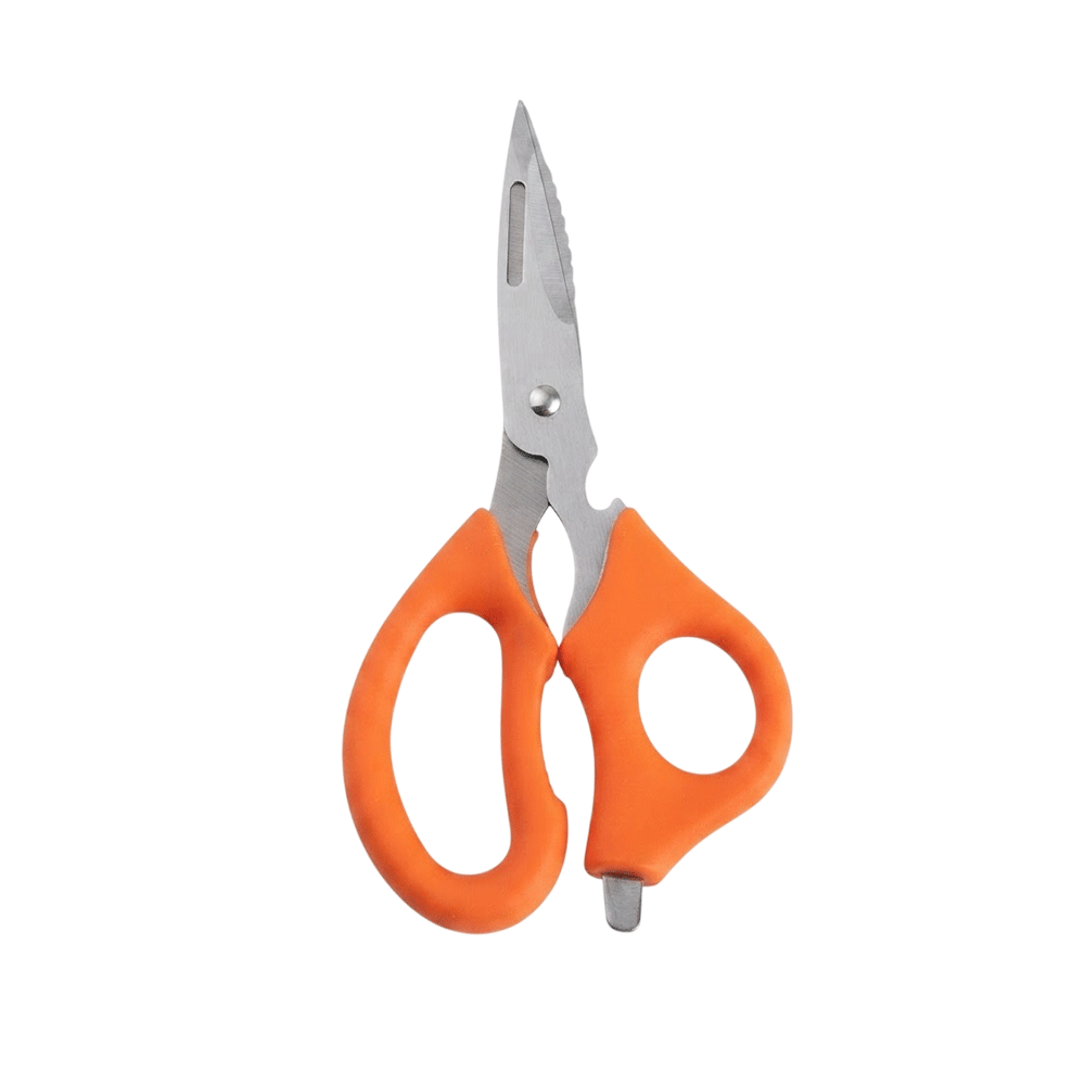 Multi-Purpose Stainless Steel Kitchen Scissors with Built-in Screwdriver & Opener