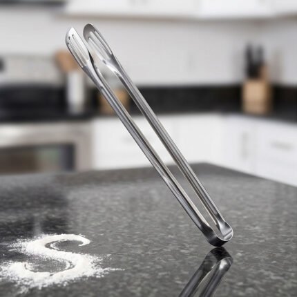 Stainless Steel Kitchen Tongs Heavy Duty Food Serving and BBQ Tongs