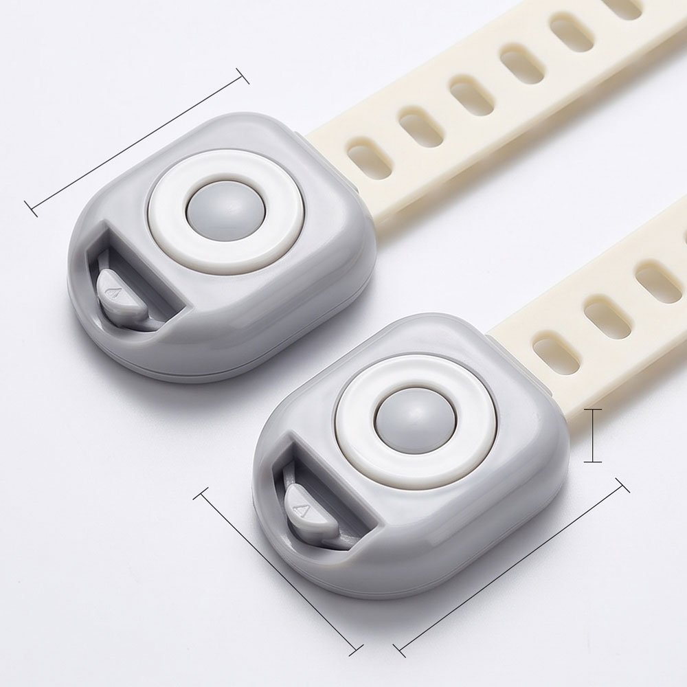 Adjustable Child Safety Cabinet Locks Flexible Proofing Straps Set of 2 - Image 3