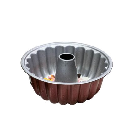 Non Stick Granite Bundt Cake Pan Fluted Ring Mould for Baking Pastries
