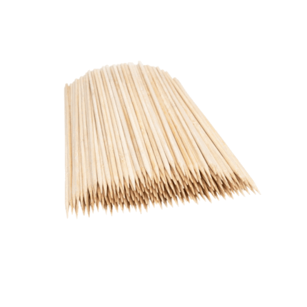 Natural Bamboo Skewers Premium Wooden Sticks for Shish Taook & BBQ Grilling