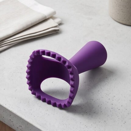 Plastic Dough Stamp and Mold Cutter with Ergonomic Handle for Pastry and Cookies