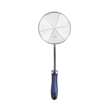 Stainless Steel Spider Strainer Skimmer Spoon with Heat-Resistant Ergonomic Handle