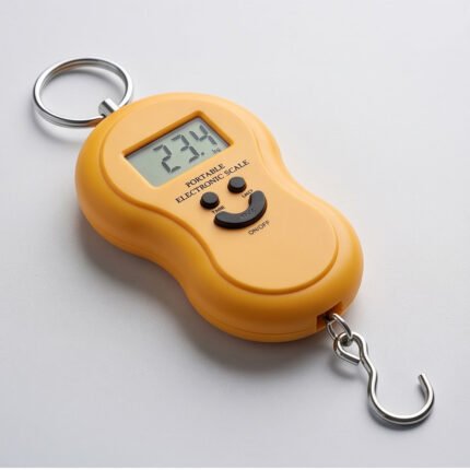 Portable Digital Hanging Luggage Scale with Metal Ring and Hook for Travel