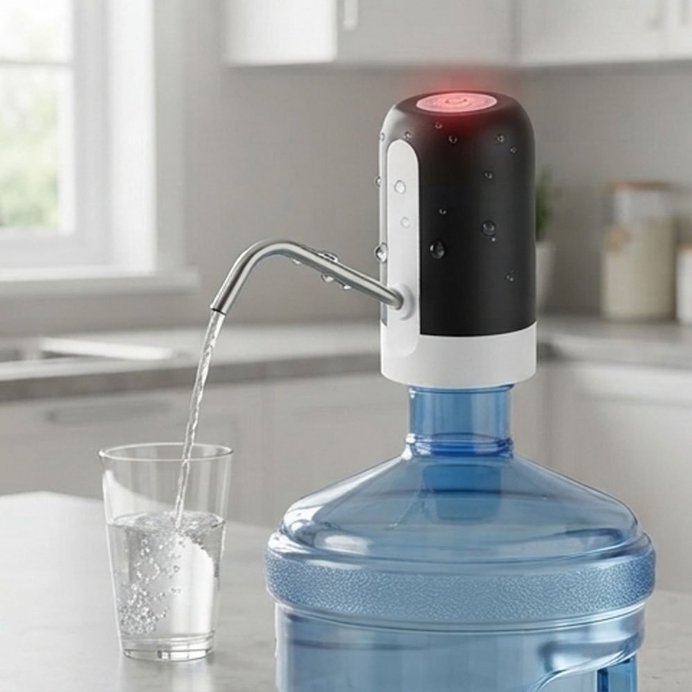 Automatic Electric USB Rechargeable Drinking Water Pump Dispenser for Gallon Bottles - Image 2