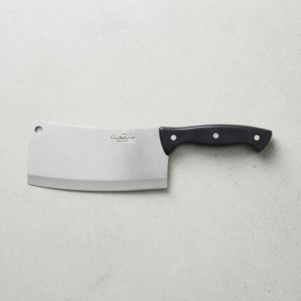 Heavy Duty Stainless Steel Meat Cleaver Chopper Knife with Ergonomic Black Handle