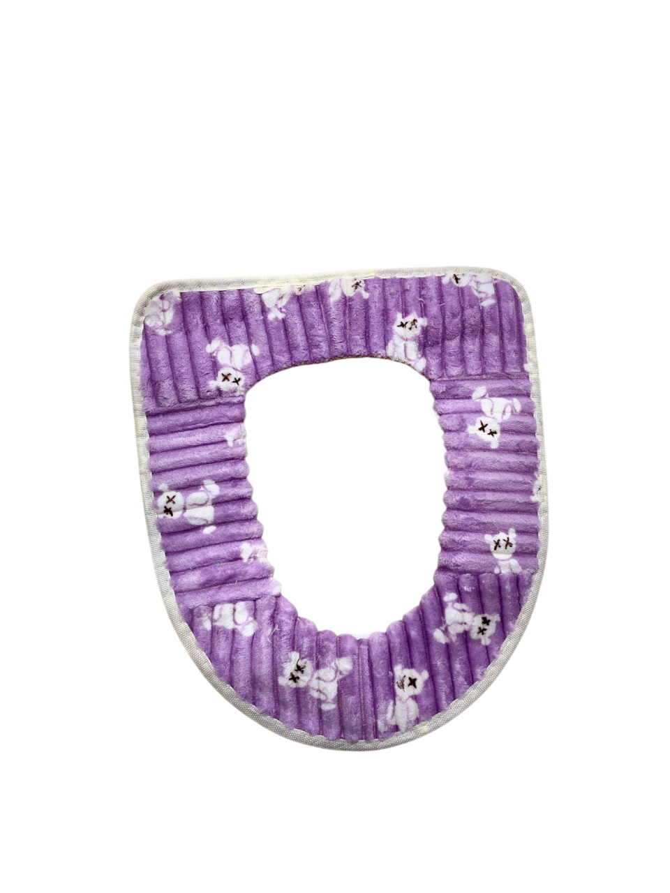 Soft Plush Toilet Seat Cover Cushion Pad Washable Warm Bathroom Cover - Image 2