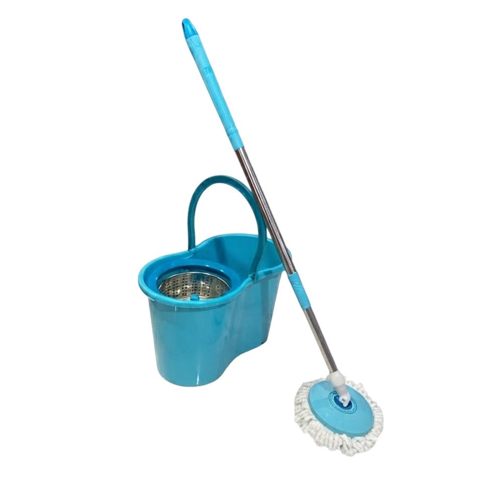 Star Spin Mop and Bucket Set with Stainless Steel Wringer and Microfiber Head - Image 5