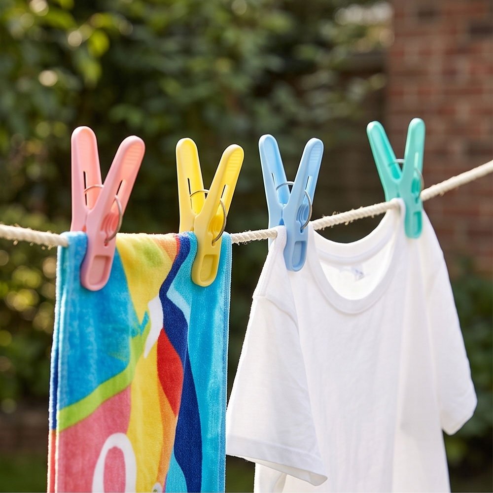 Heavy Duty Plastic Jumbo Blanket Clothes Pins Clips for Towels and Quilts - Image 4