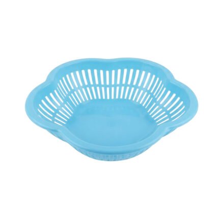 Flower Shaped Plastic Fruit Bowl and Strainer Basket for Washing Vegetables