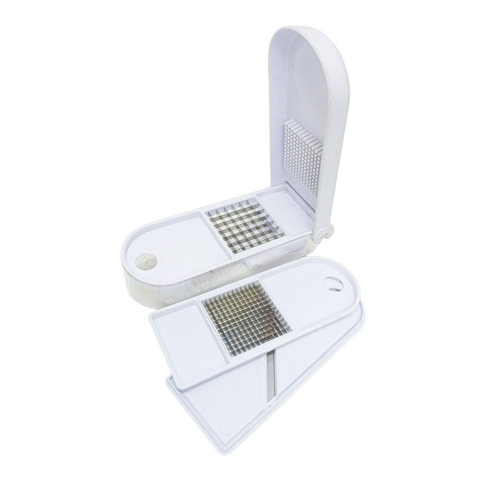 Manual Vegetable Chopper 3 Interchangeable Stainless Blades with Container - Image 3