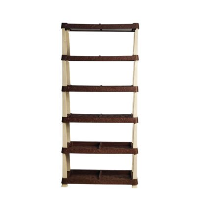 6 Tier Plastic Shoe Rack Organizer Storage Shelves with Laser Carved Pattern
