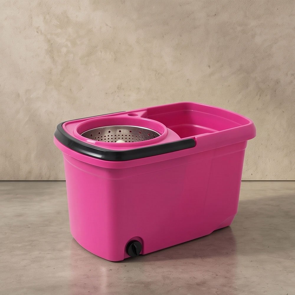 Sky Automatic Spin Mop Bucket Set with Foot Pedal & Stainless Steel Wringer - Image 3