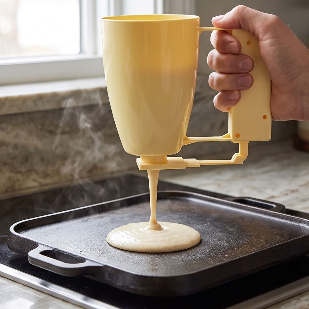 Manual Loukoumades and Pancake Batter Dispenser Funnel Maker Machine - Image 2