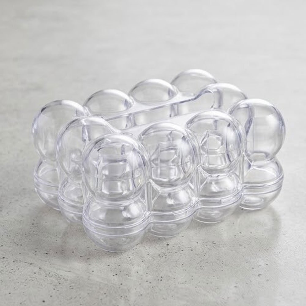 Clear Acrylic Bubble Tissue Box Holder Modern Decorative Napkins Organizer Dispenser - Image 2