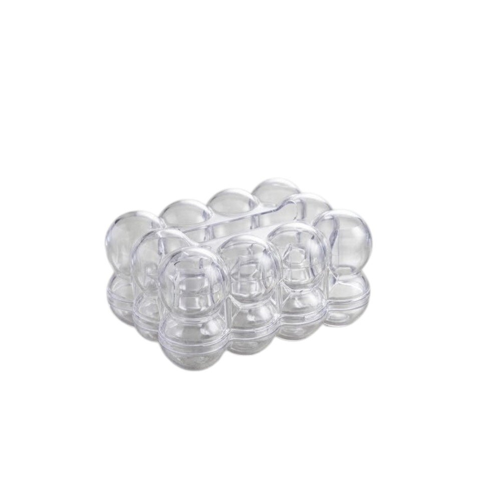 Clear Acrylic Bubble Tissue Box Holder Modern Decorative Napkins Organizer Dispenser - Image 4