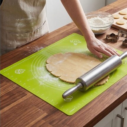 Large Non-Stick Silicone Pastry Baking Mat with Measurement Scales and Heat Resistant