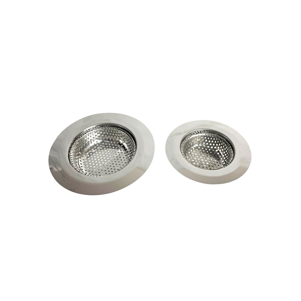 2-in-1 Stainless Steel Kitchen Sink Strainer Mesh Basket for Anti-Clogging Drain Protection